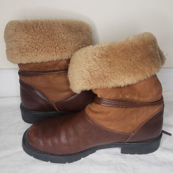 Vintage Sheepskin Suede Boots - Picture 4 of 4